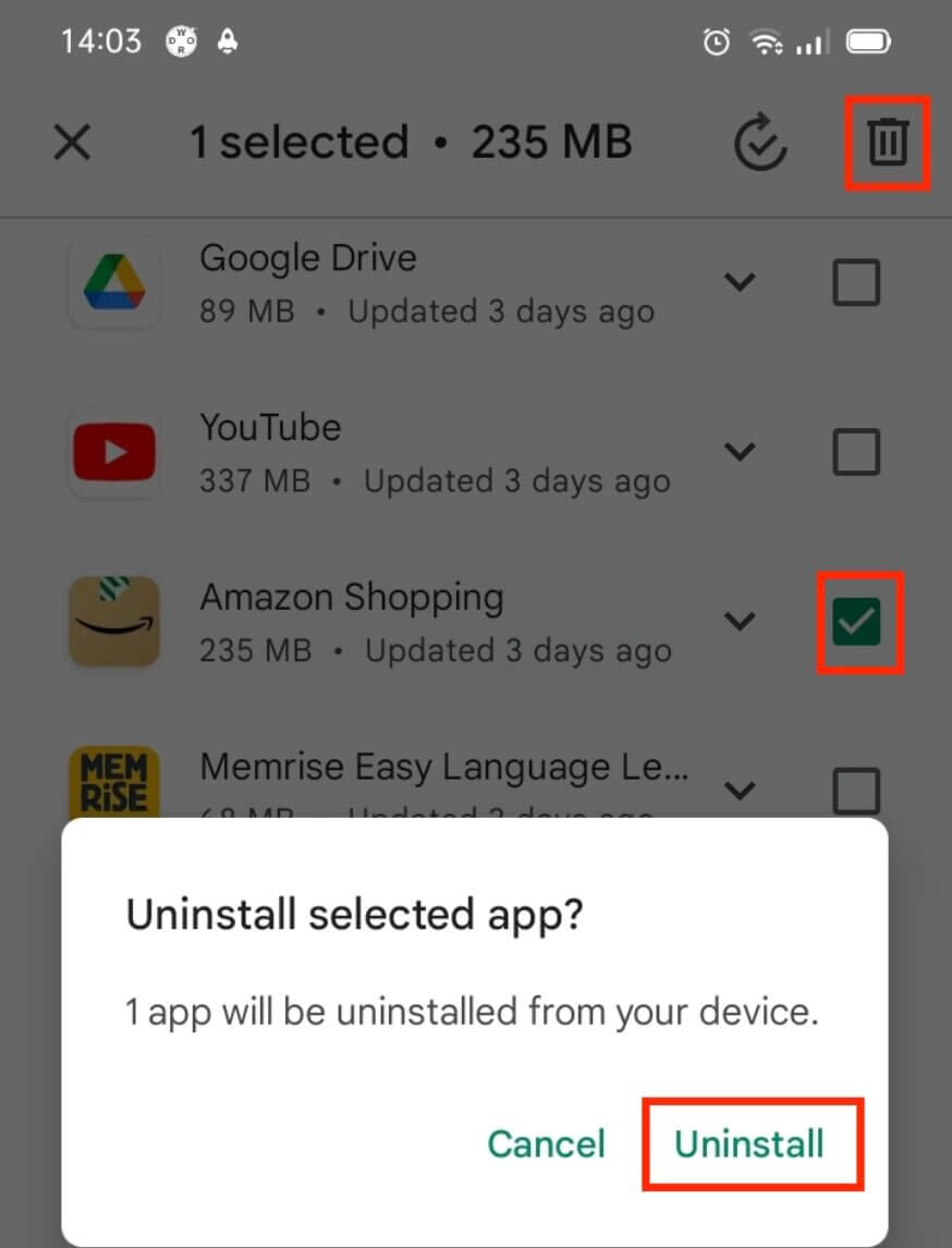 How to delete apps from Android and Windows devices